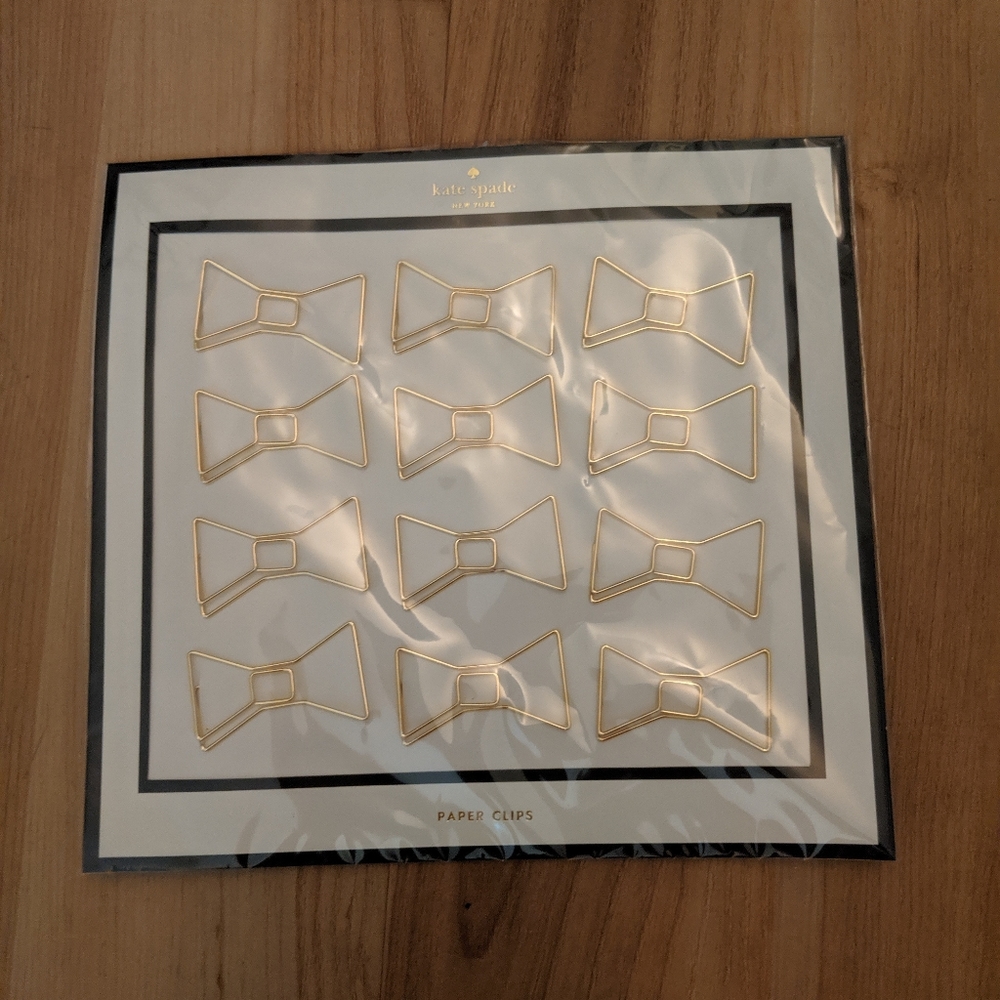 Kate Spade Bow Shaped Paperclips